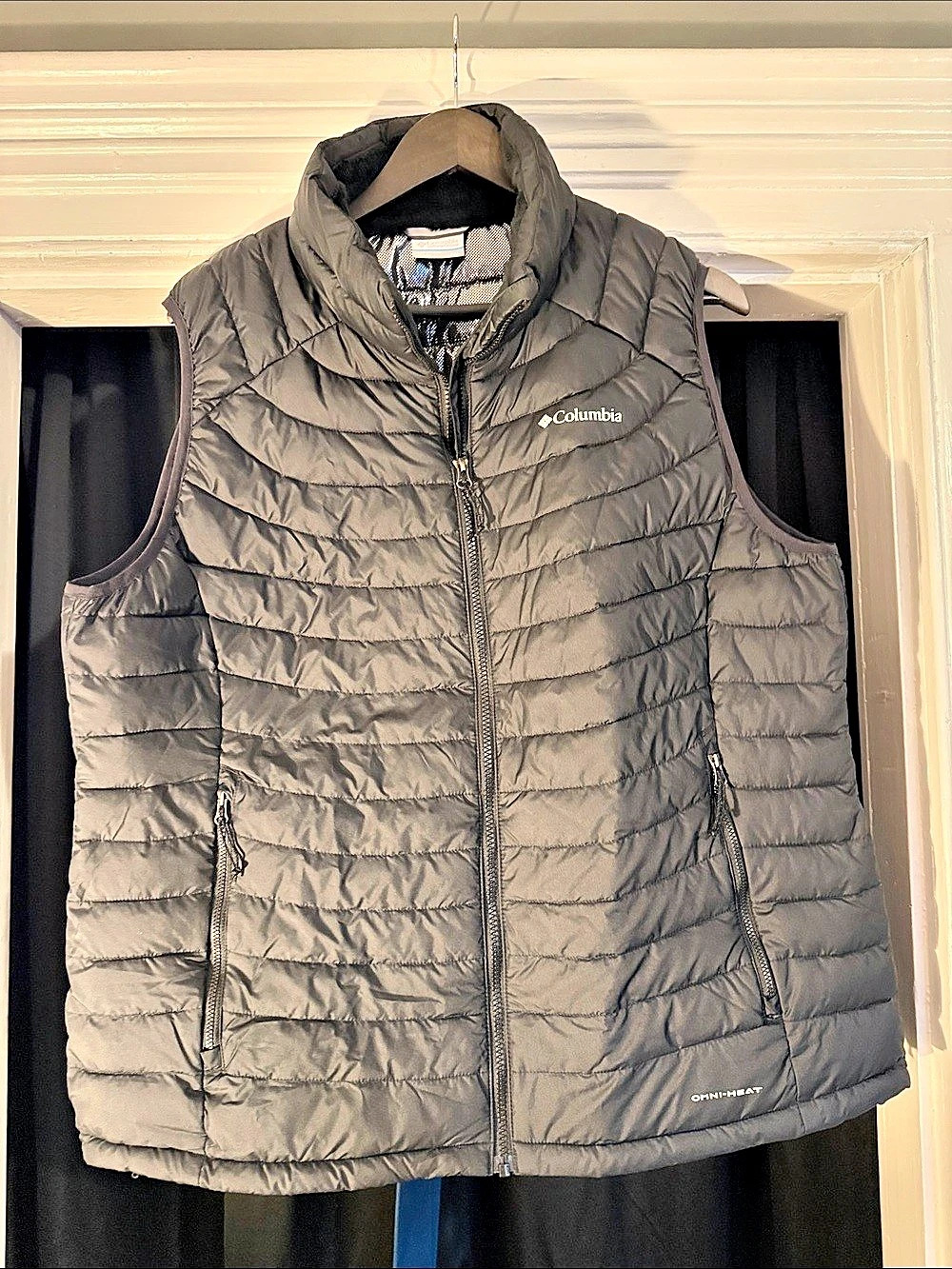 Columbia Omni-Heat Puffer Vest Gray XXL Like New